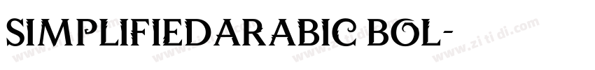 SimplifiedArabic Bol字体转换